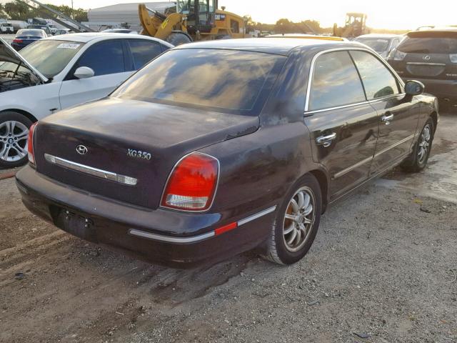 KMHFU45E53A254307 - 2003 HYUNDAI XG 350 BLACK photo 4