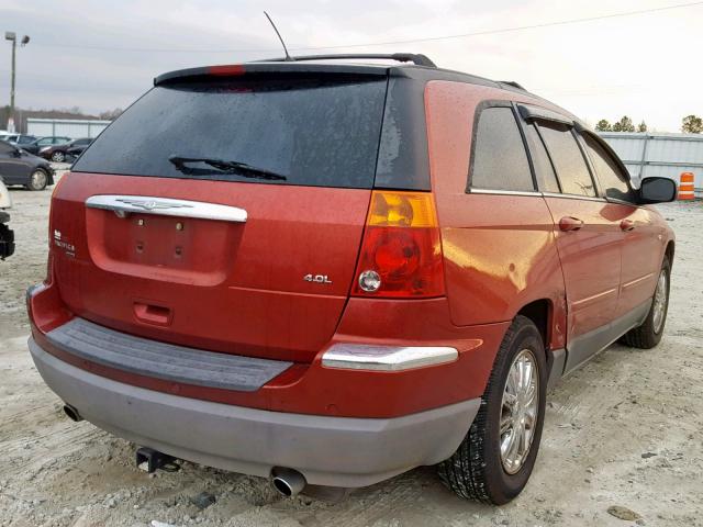 2A8GM68X17R179620 - 2007 CHRYSLER PACIFICA T RED photo 4