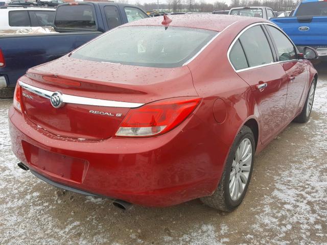 2G4GS5EV5C9203207 - 2012 BUICK REGAL PREM RED photo 4