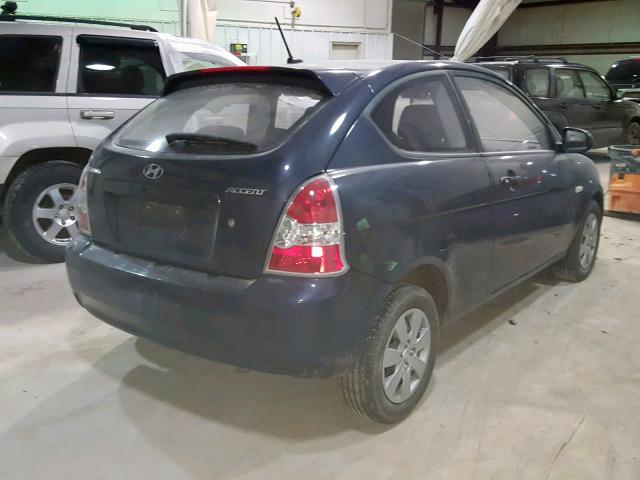 KMHCM3AC1BU200548 - 2011 HYUNDAI ACCENT GL BLUE photo 4