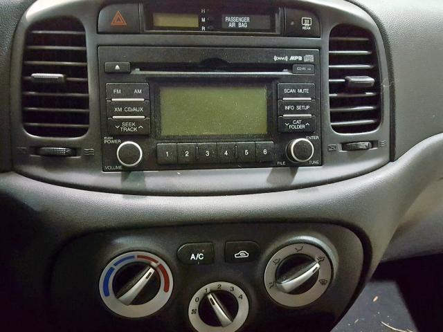 KMHCM3AC1BU200548 - 2011 HYUNDAI ACCENT GL BLUE photo 9