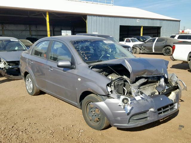 KL1TD56627B065299 - 2007 CHEVROLET AVEO BASE ვერცხლისფერი ფოტო 1