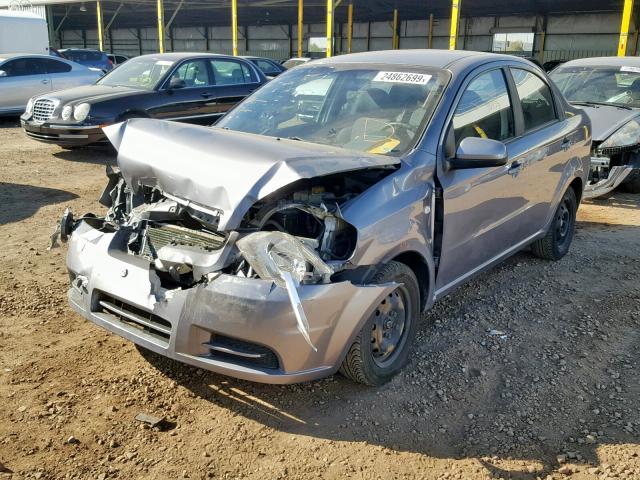 KL1TD56627B065299 - 2007 CHEVROLET AVEO BASE ვერცხლისფერი ფოტო 2