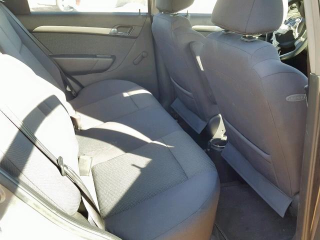 KL1TD56627B065299 - 2007 CHEVROLET AVEO BASE ვერცხლისფერი ფოტო 6