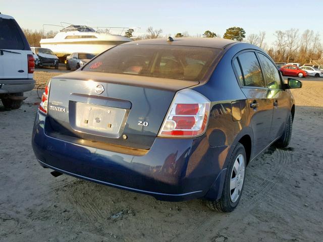 3N1AB61E57L631371 - 2007 NISSAN SENTRA 2.0 BLUE photo 4