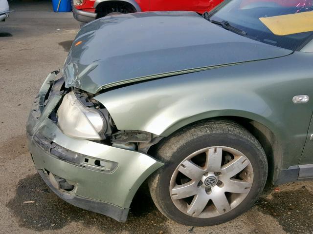 WVWRH63B33P351867 - 2003 VOLKSWAGEN PASSAT GLX 绿色 照片 9