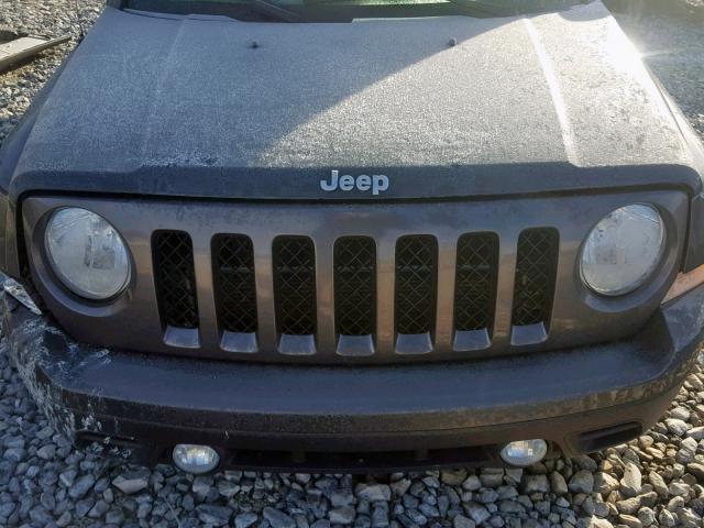 1C4NJPBA4HD122639 - 2017 JEEP PATRIOT SP GRAY photo 7