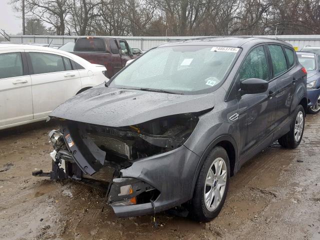 1FMCU0F78GUC49568 - 2016 FORD ESCAPE S GRAY photo 2