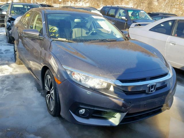 19XFC1F75JE200232 - 2018 HONDA CIVIC EXL GRAY photo 1