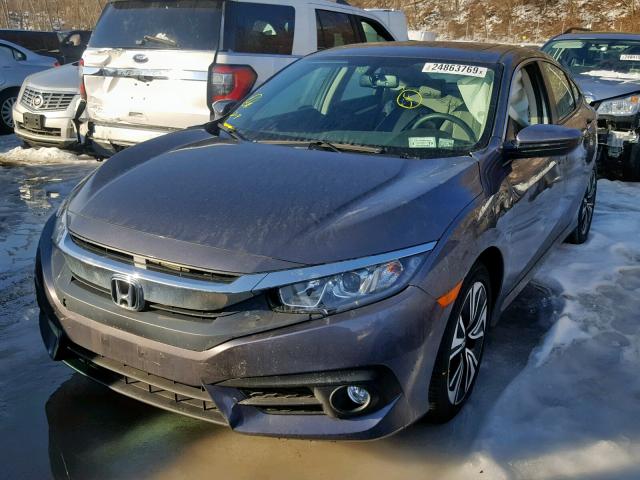 19XFC1F75JE200232 - 2018 HONDA CIVIC EXL GRAY photo 2