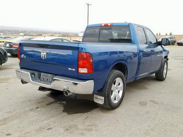 1D7RB1GT4BS574198 - 2011 DODGE RAM 1500 BLUE photo 4