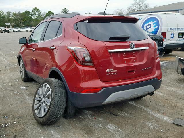 KL4CJASB3JB685450 - 2018 BUICK ENCORE PRE RED photo 3