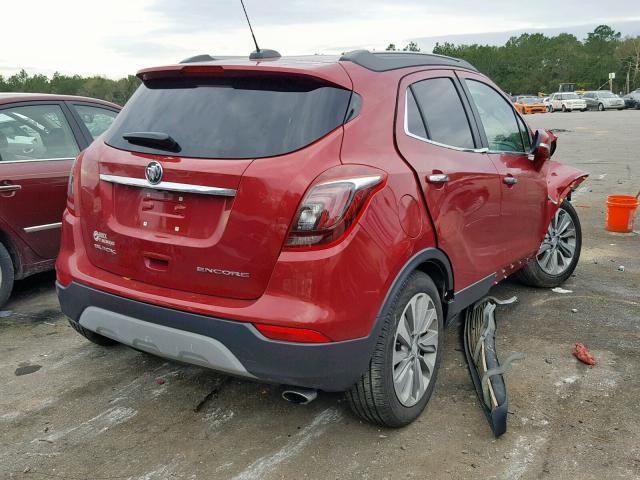 KL4CJASB3JB685450 - 2018 BUICK ENCORE PRE RED photo 4