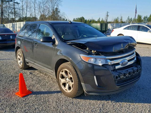 2FMDK3J96DBC78931 - 2013 FORD EDGE SEL BLACK photo 1