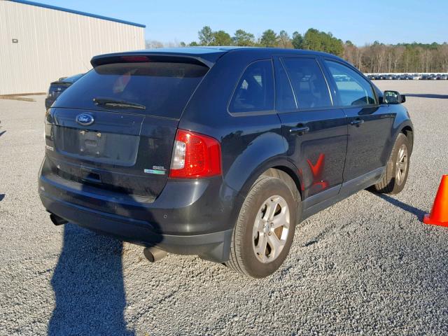 2FMDK3J96DBC78931 - 2013 FORD EDGE SEL BLACK photo 4