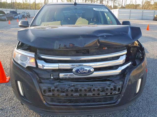 2FMDK3J96DBC78931 - 2013 FORD EDGE SEL BLACK photo 9