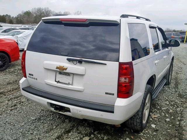 1GNFC13047J338791 - 2007 CHEVROLET TAHOE C150 WHITE photo 4