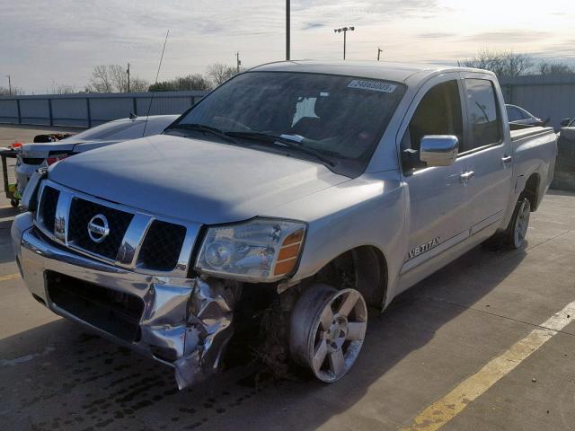 1N6BA07A07N233357 - 2007 NISSAN TITAN XE SILVER photo 2