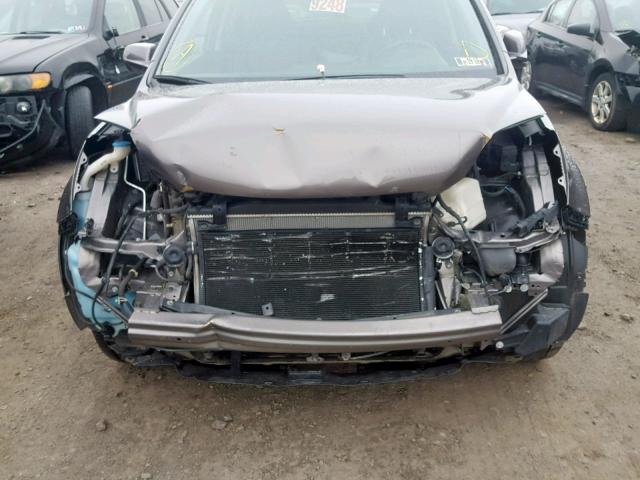 5J6RE38789L018134 - 2009 HONDA CR-V EXL GRAY photo 9