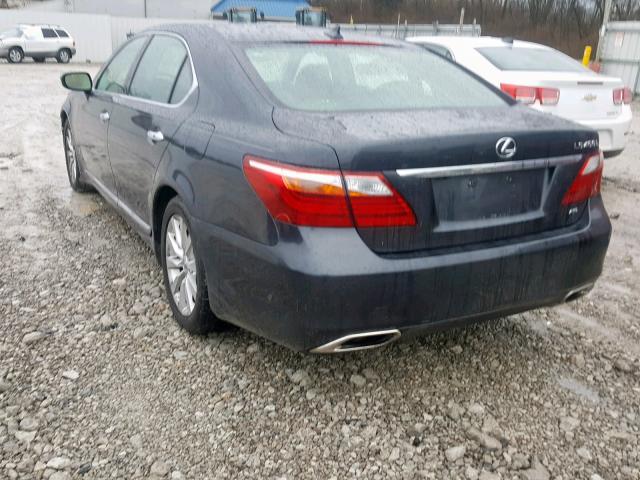 JTHDL5EF2B5003649 - 2011 LEXUS LS 460L BLUE photo 3