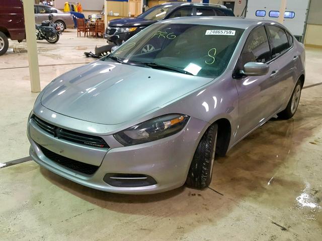 1C3CDFBB5GD728083 - 2016 DODGE DART SXT GRAY photo 2