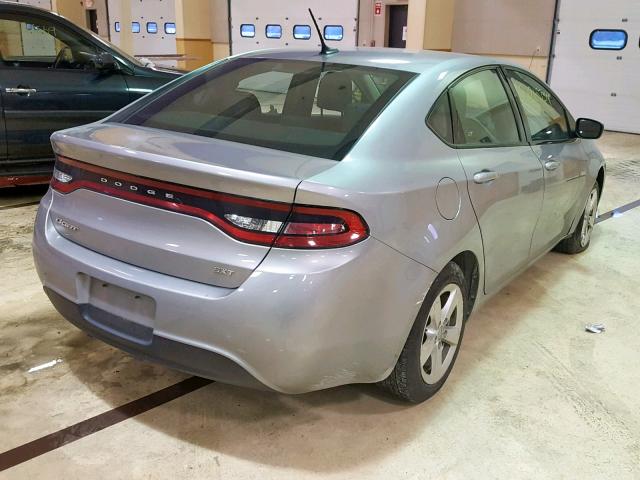 1C3CDFBB5GD728083 - 2016 DODGE DART SXT GRAY photo 4