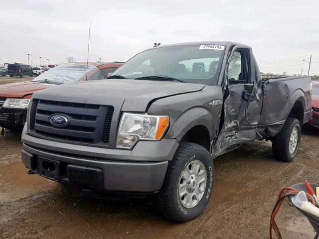 1FTMF1EM3CKE09474 - 2012 FORD F150 SILVER photo 2