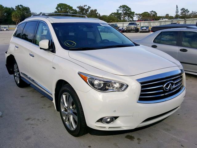 5N1CL0MN3EC522827 - 2014 INFINITI QX60 HYBRI WHITE photo 1