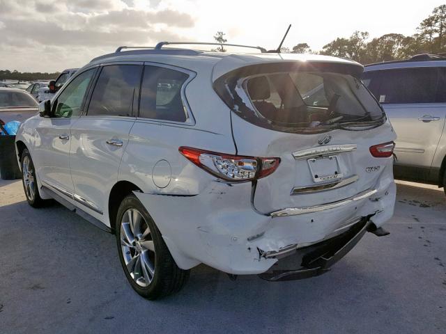 5N1CL0MN3EC522827 - 2014 INFINITI QX60 HYBRI WHITE photo 3