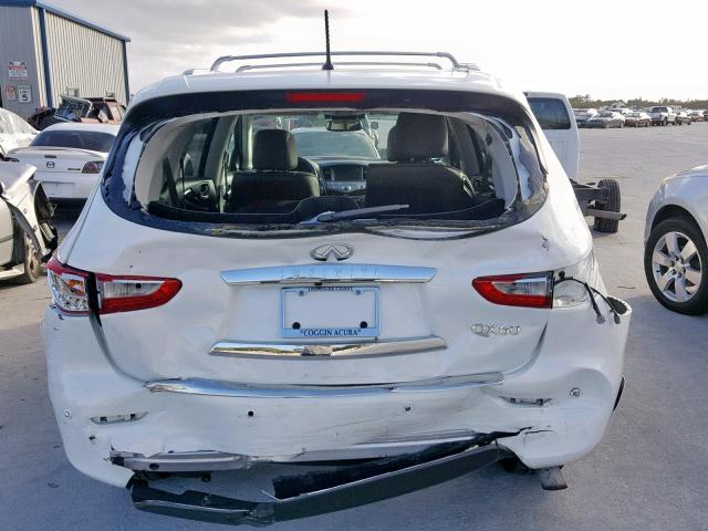 5N1CL0MN3EC522827 - 2014 INFINITI QX60 HYBRI WHITE photo 9