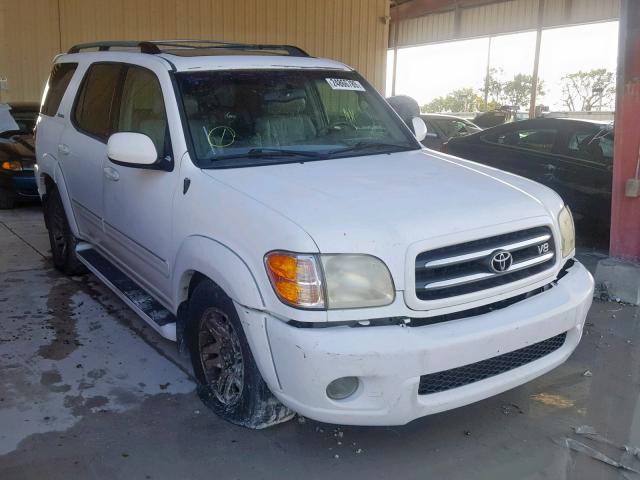 5TDBT48A63S191994 - 2003 TOYOTA SEQUOIA LI WHITE photo 1