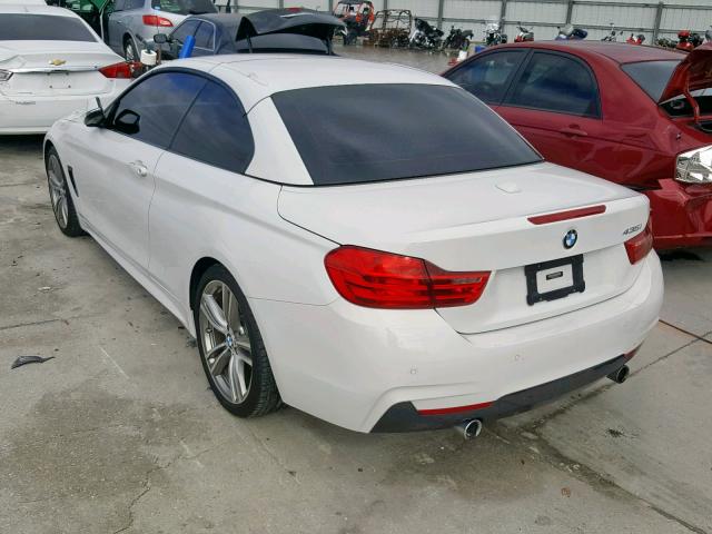 WBA3T3C55G5A41105 - 2016 BMW 435 I WHITE photo 3