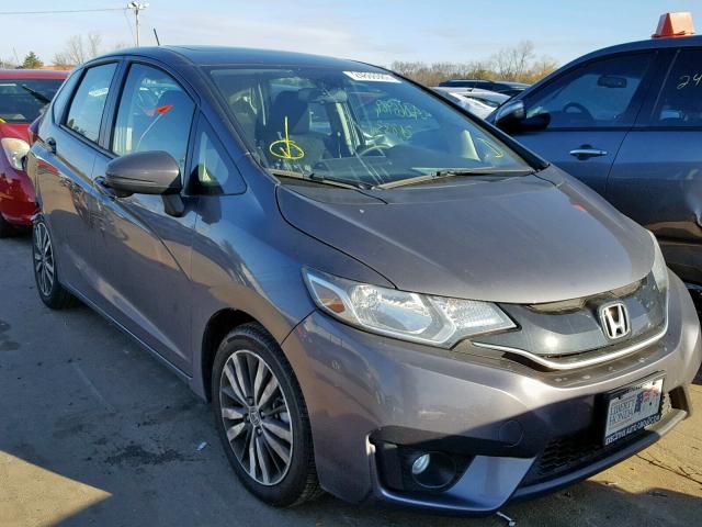 3HGGK5G77HM703386 - 2017 HONDA FIT EX GRAY photo 1