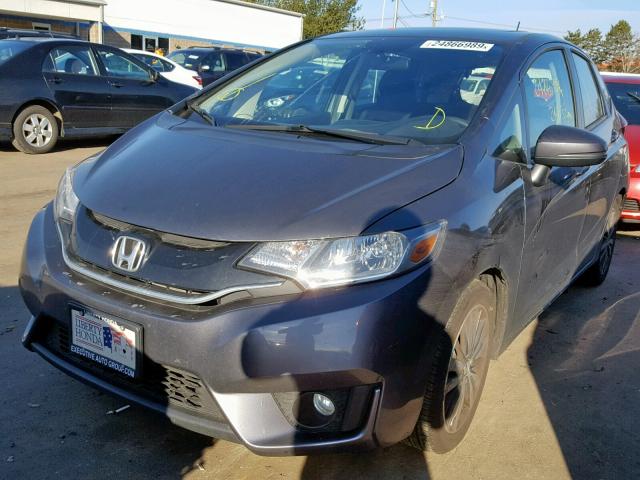 3HGGK5G77HM703386 - 2017 HONDA FIT EX GRAY photo 2