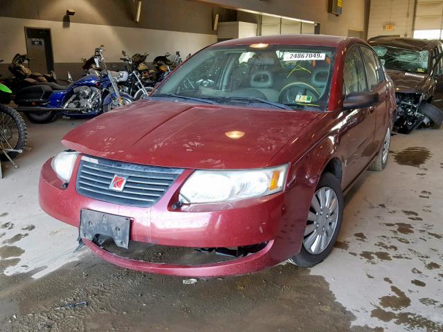 1G8AJ52F95Z165915 - 2005 SATURN ION LEVEL BURGUNDY photo 2