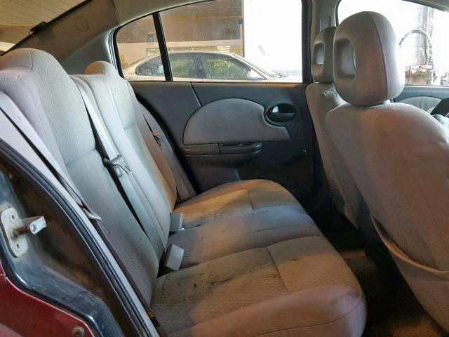 1G8AJ52F95Z165915 - 2005 SATURN ION LEVEL BURGUNDY photo 6