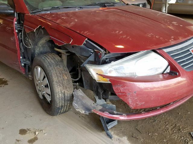 1G8AJ52F95Z165915 - 2005 SATURN ION LEVEL BURGUNDY photo 9