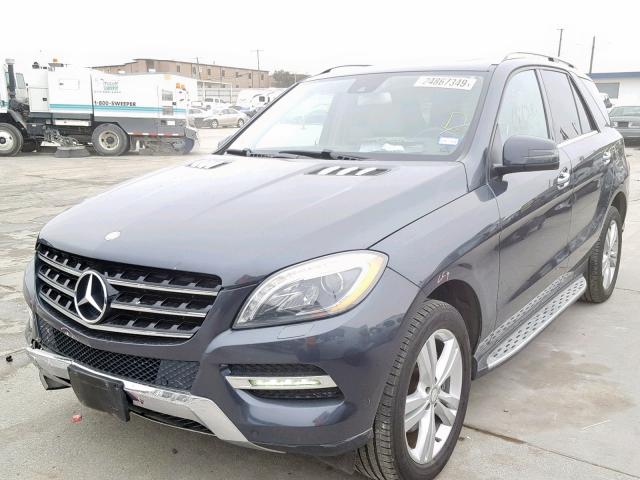 4JGDA5HB7DA233936 - 2013 MERCEDES-BENZ ML 350 4MA GRAY photo 2