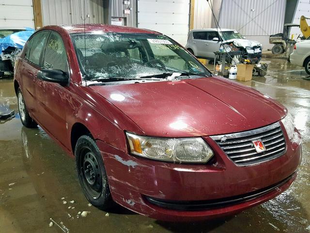 1G8AJ55F17Z175613 - 2007 SATURN ION LEVEL BURGUNDY photo 1