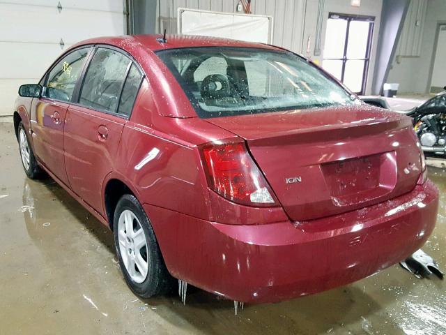 1G8AJ55F17Z175613 - 2007 SATURN ION LEVEL BURGUNDY photo 3