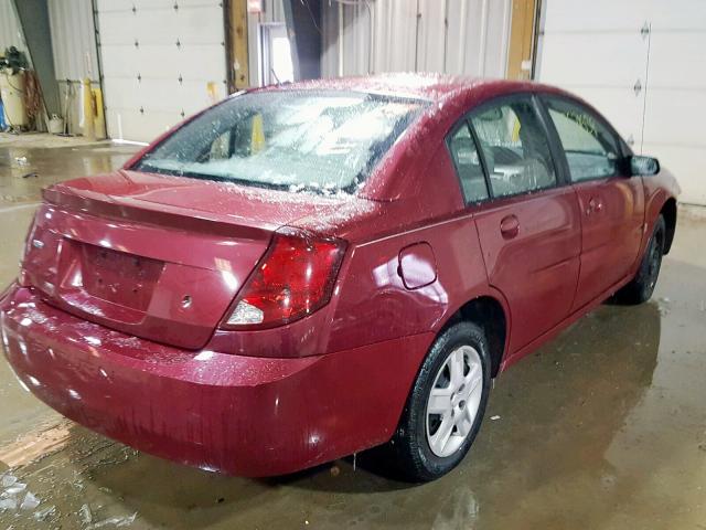 1G8AJ55F17Z175613 - 2007 SATURN ION LEVEL BURGUNDY photo 4