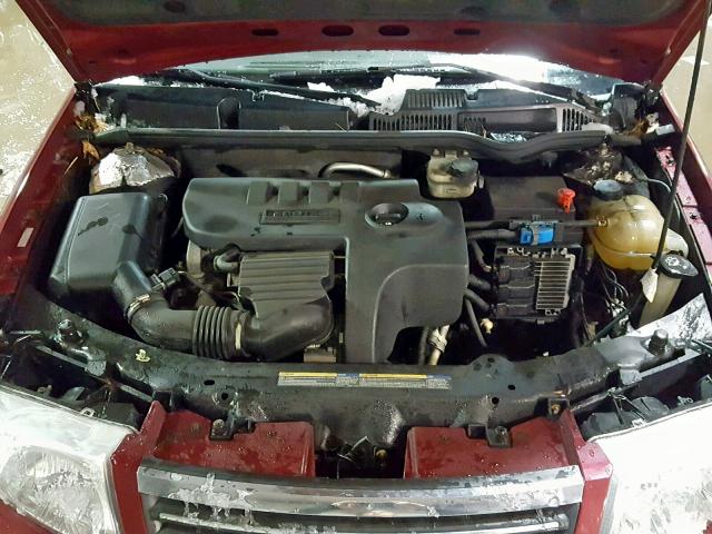 1G8AJ55F17Z175613 - 2007 SATURN ION LEVEL BURGUNDY photo 7