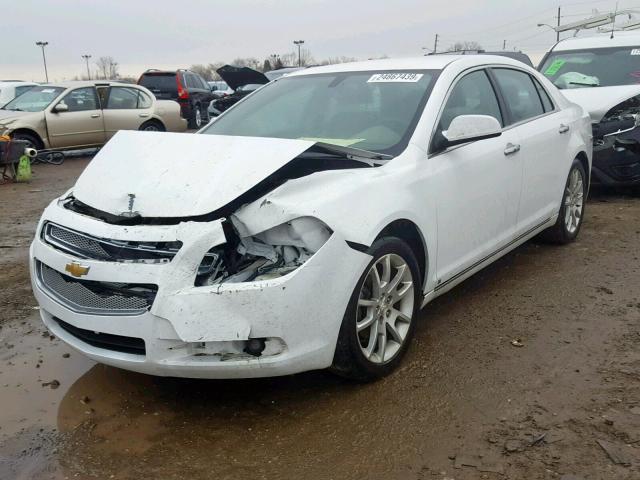 1G1ZK57B79F182773 - 2009 CHEVROLET MALIBU LTZ WHITE photo 2