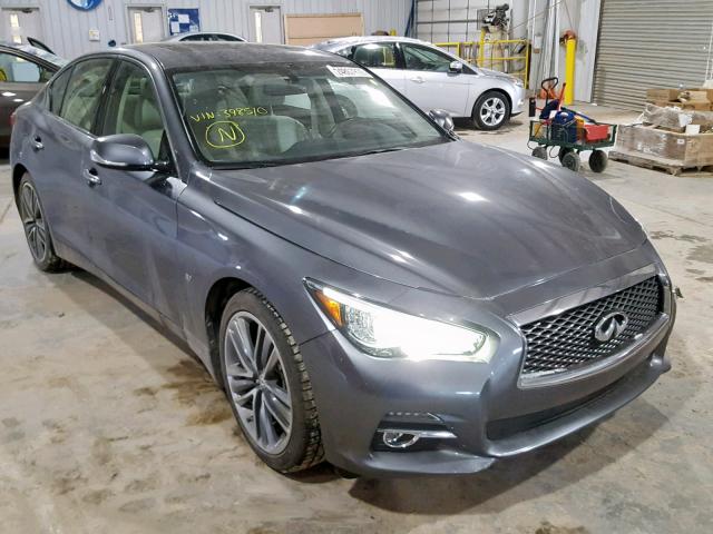 JN1BV7AR9FM398510 - 2015 INFINITI Q50 BASE GRAY photo 1