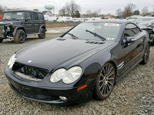 WDBSK75F76F110878 - 2006 MERCEDES-BENZ SL 500 BLACK photo 2