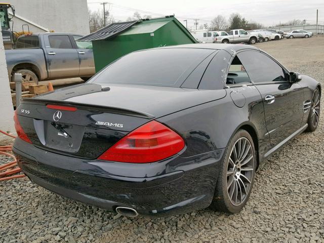 WDBSK75F76F110878 - 2006 MERCEDES-BENZ SL 500 BLACK photo 4