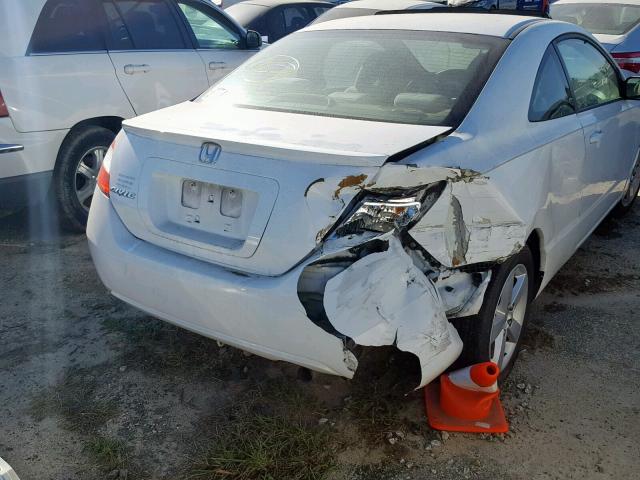 2HGFG12848H542144 - 2008 HONDA CIVIC EX WHITE photo 9