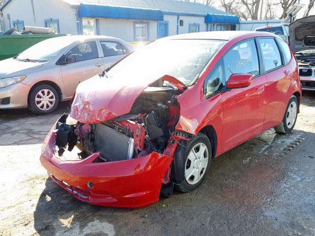 JHMGE8H31CC023351 - 2012 HONDA FIT RED photo 2