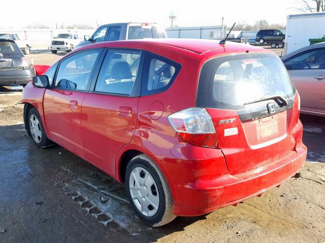 JHMGE8H31CC023351 - 2012 HONDA FIT RED photo 3