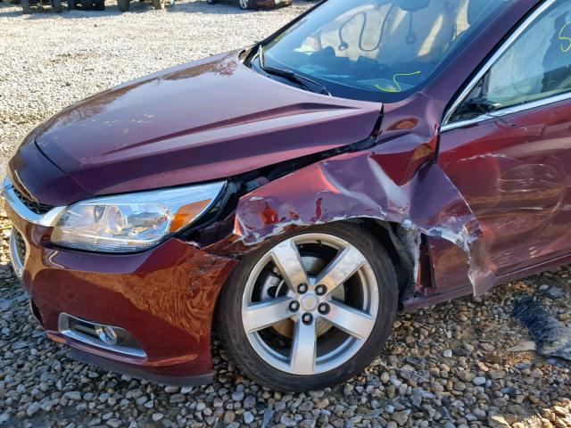 1G11G5SX5FF102089 - 2015 CHEVROLET MALIBU LTZ 栗色 照片 9